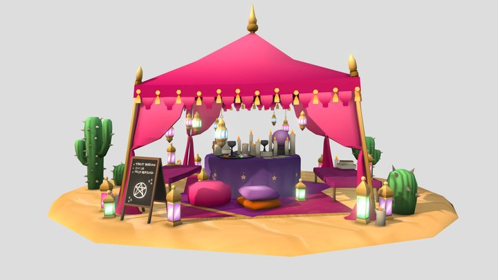 Fortune Teller - DAE Bazaar 3D Model