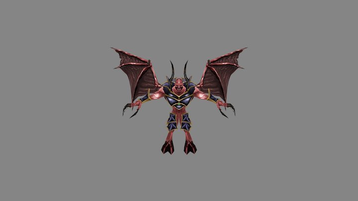 Dreadlord_WIP_red skin 3D Model