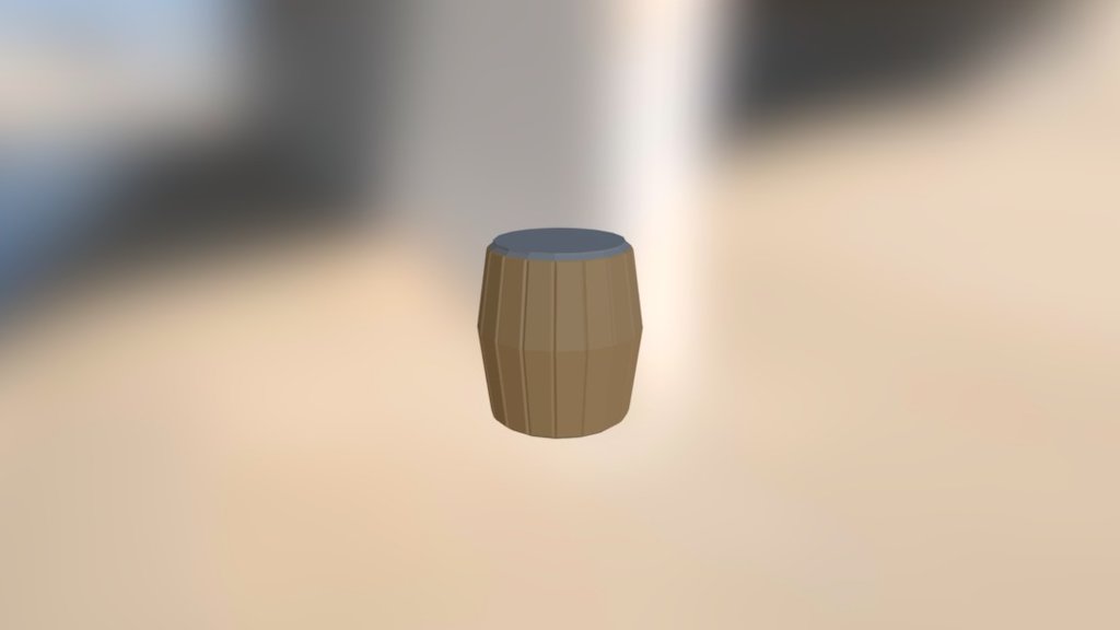 Low Poly Barrel