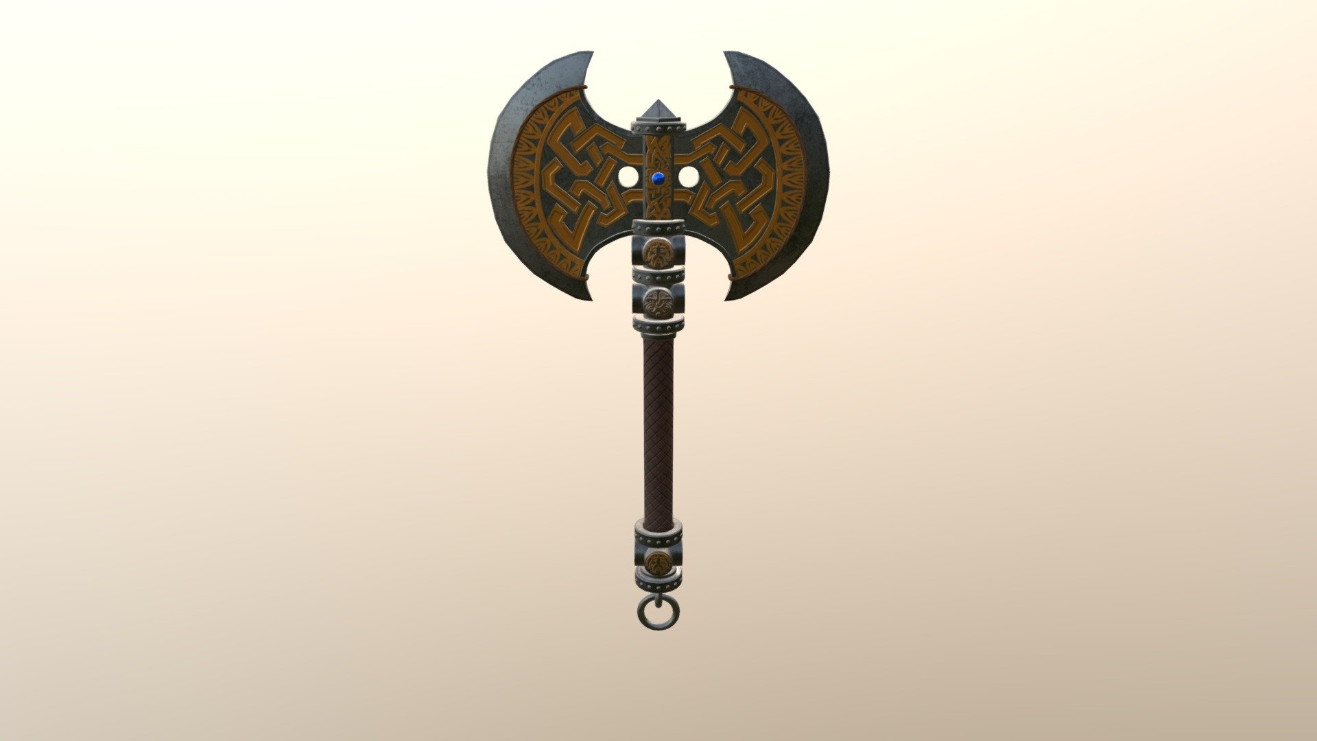 Dwarven Axe - 3D model by John.Halliday [c5f2aa9] - Sketchfab