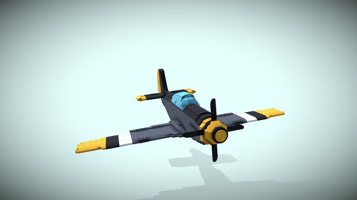 Lego Plane 3D Model