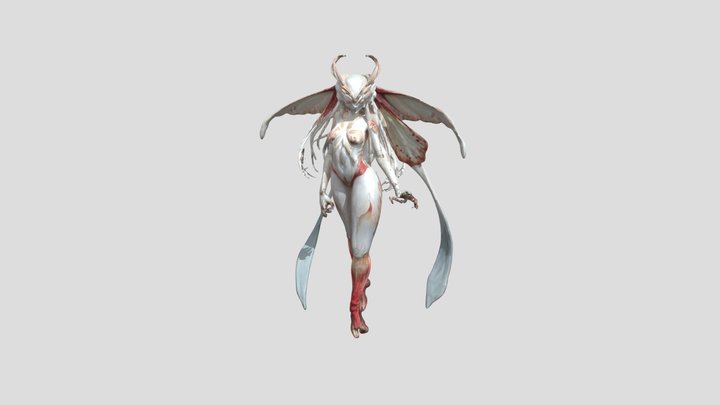 Moth Guardian 3D Model