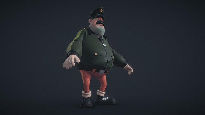 Policeman 3D Model