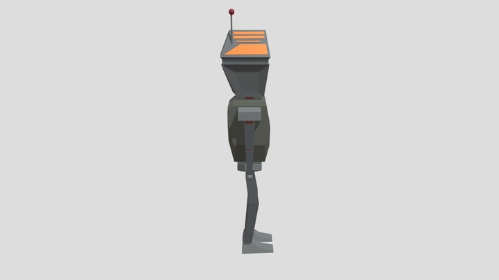 Robot simple animation and model 3D Model