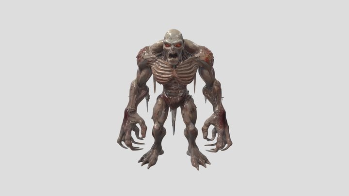 Gigant Zombie 3D Model