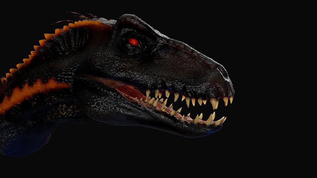 Indoraptor Head sculpt [Animated]