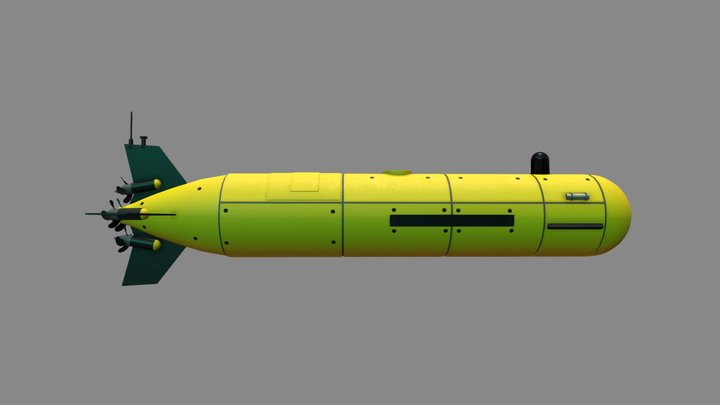 autonomous underwater vehicle Pilgrim 3D Model