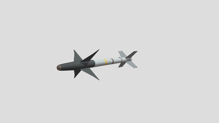 Aim 9M - 1 Sidewinder 3D Model