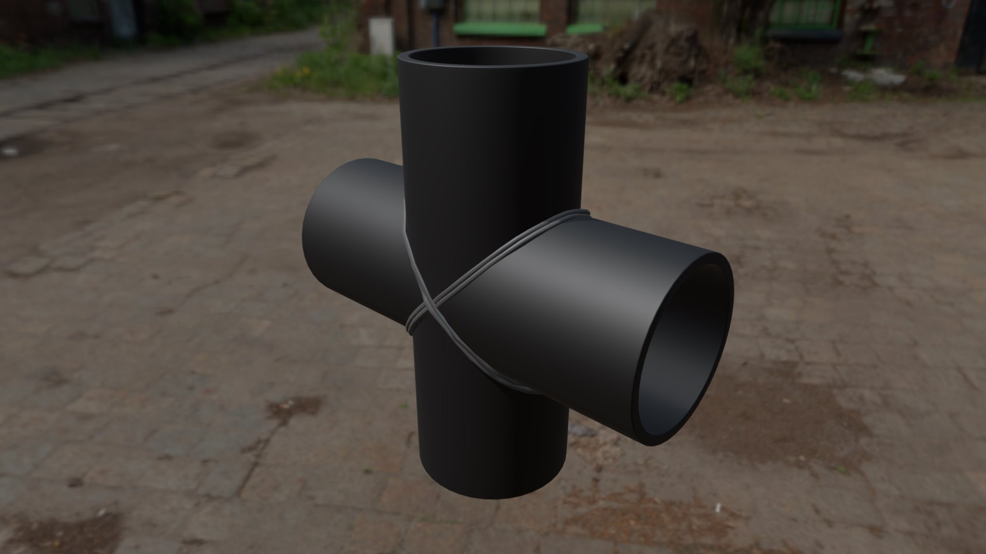 SINOCO HDPE CROSS FITTING 3D model by Sinoco [c5f8478] Sketchfab