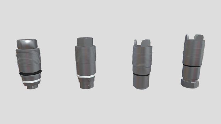 Hollow & Solid Plugs 3D Model