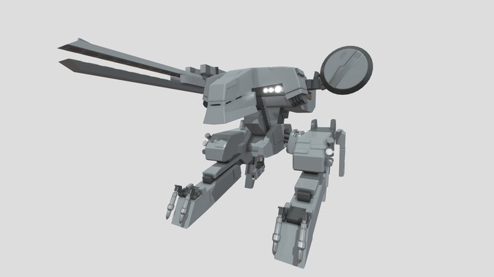 Metal Gear REX (Work In Progress) Fan Art 3D Model