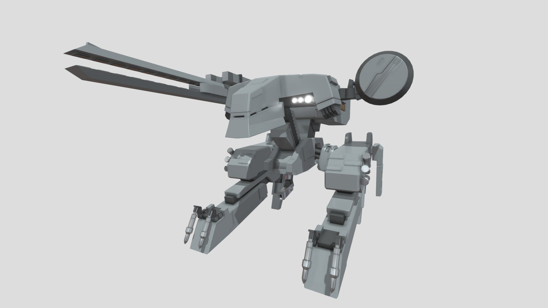 Metal Gear REX (Work In Progress) Fan Art - 3D model by Brave.Pixel ...