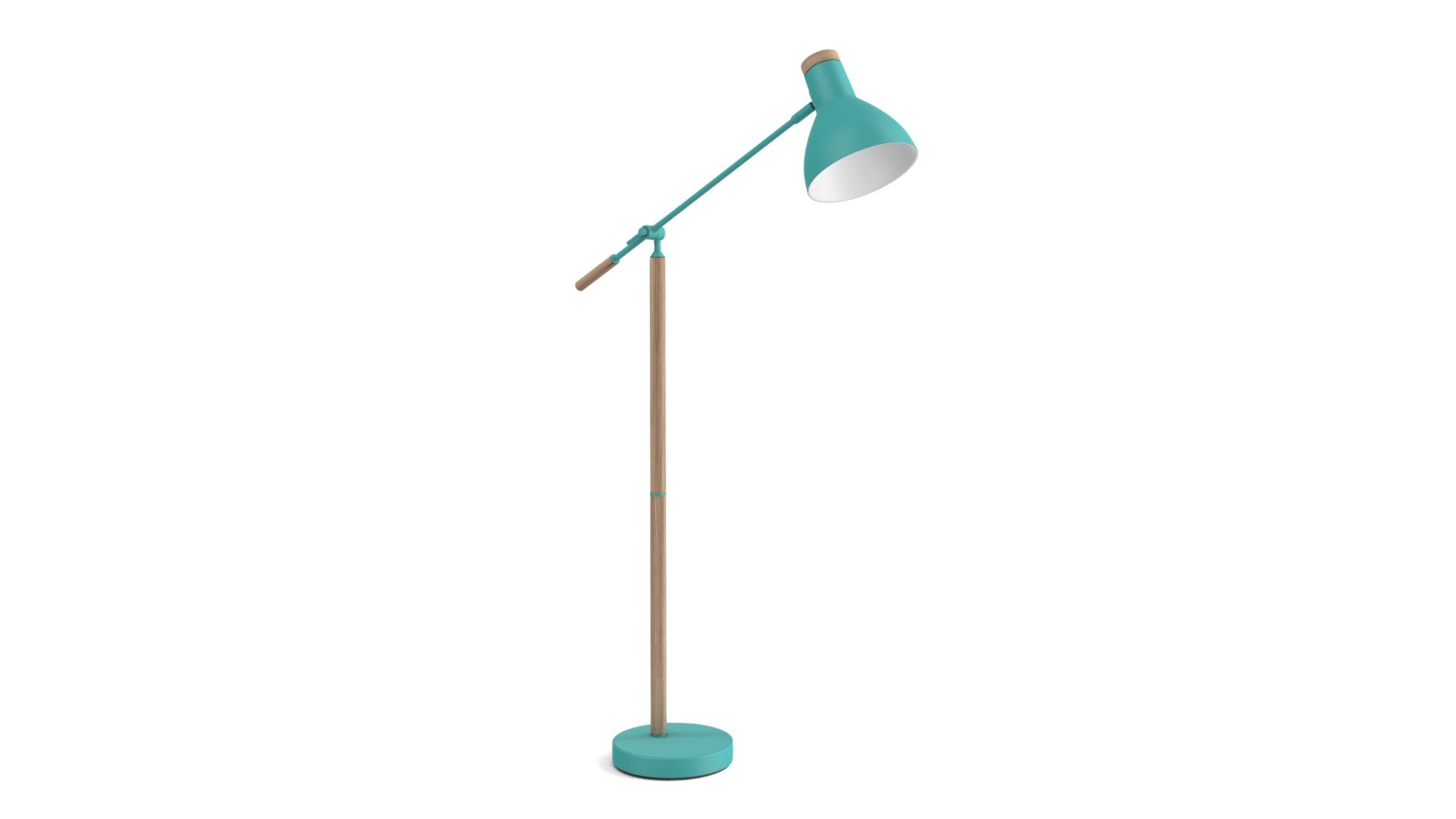 Cohen Floor Lamp, Arcade Green and Natural Oak