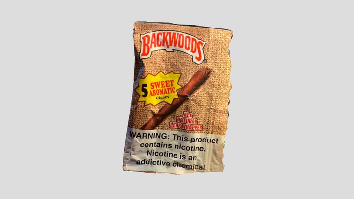 Backwood Cigar 5 Pack Model 3D Model