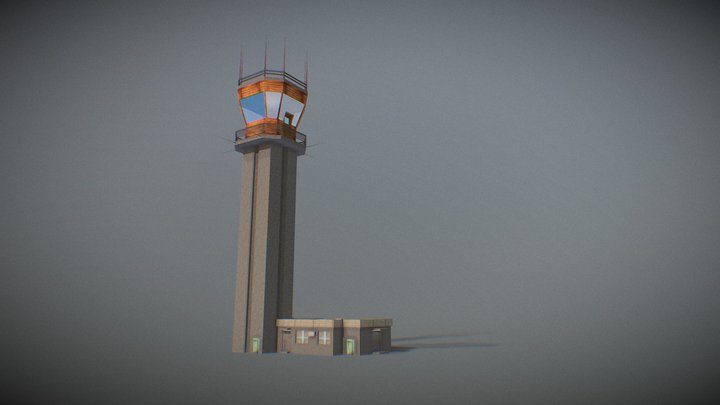 Airport Tower 3D Model