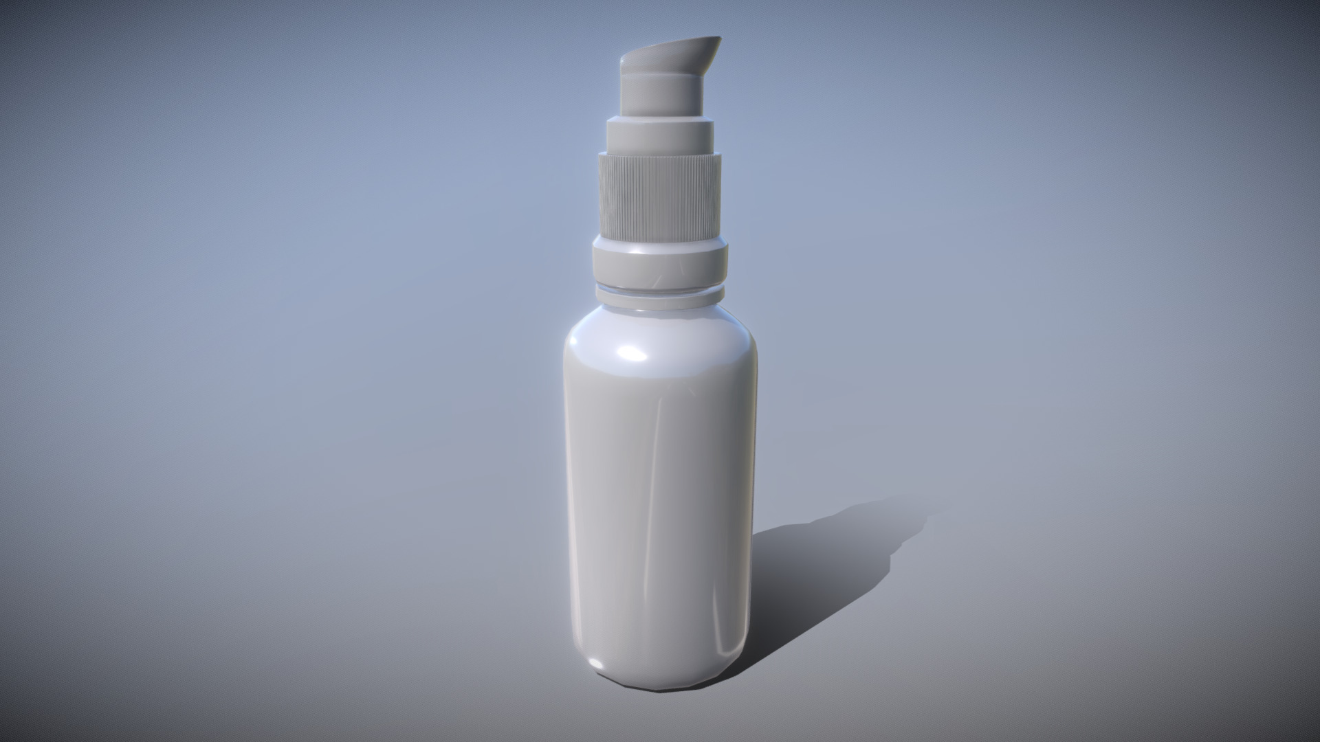 3D model Mockup Cosmatic Id 001 - This is a 3D model of the Mockup Cosmatic Id 001. The 3D model is about a white bottle with a white cap.