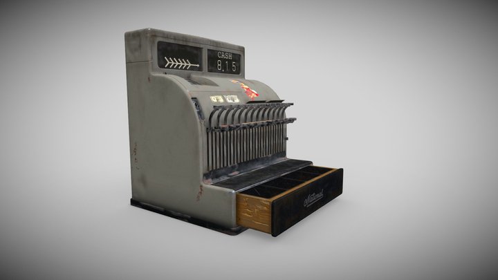 Abandoned Cash Register – Game Ready 3D Model