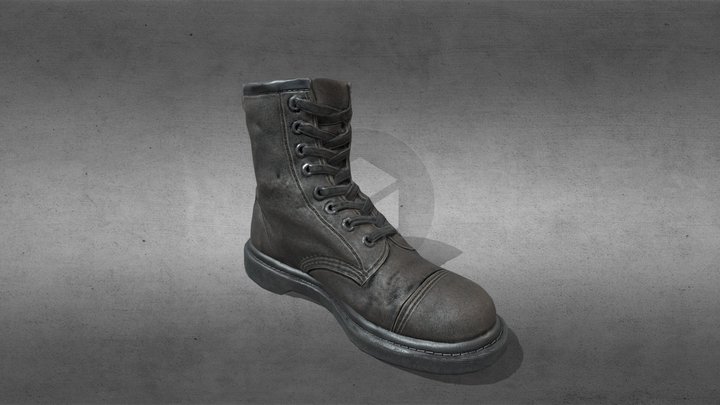 Dr. Martens boots Lowpoly 3D Model