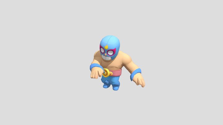 El Primo Brawl Stars Dancing 3D Model