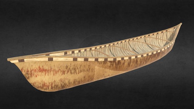Indian kanoe - Malecite 3D Model