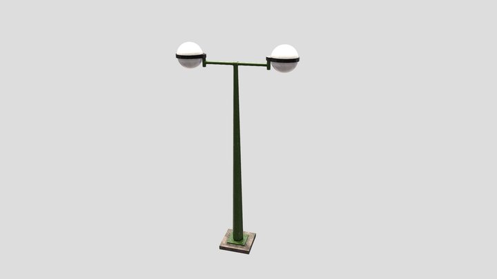 Park Light Pole 3D Model