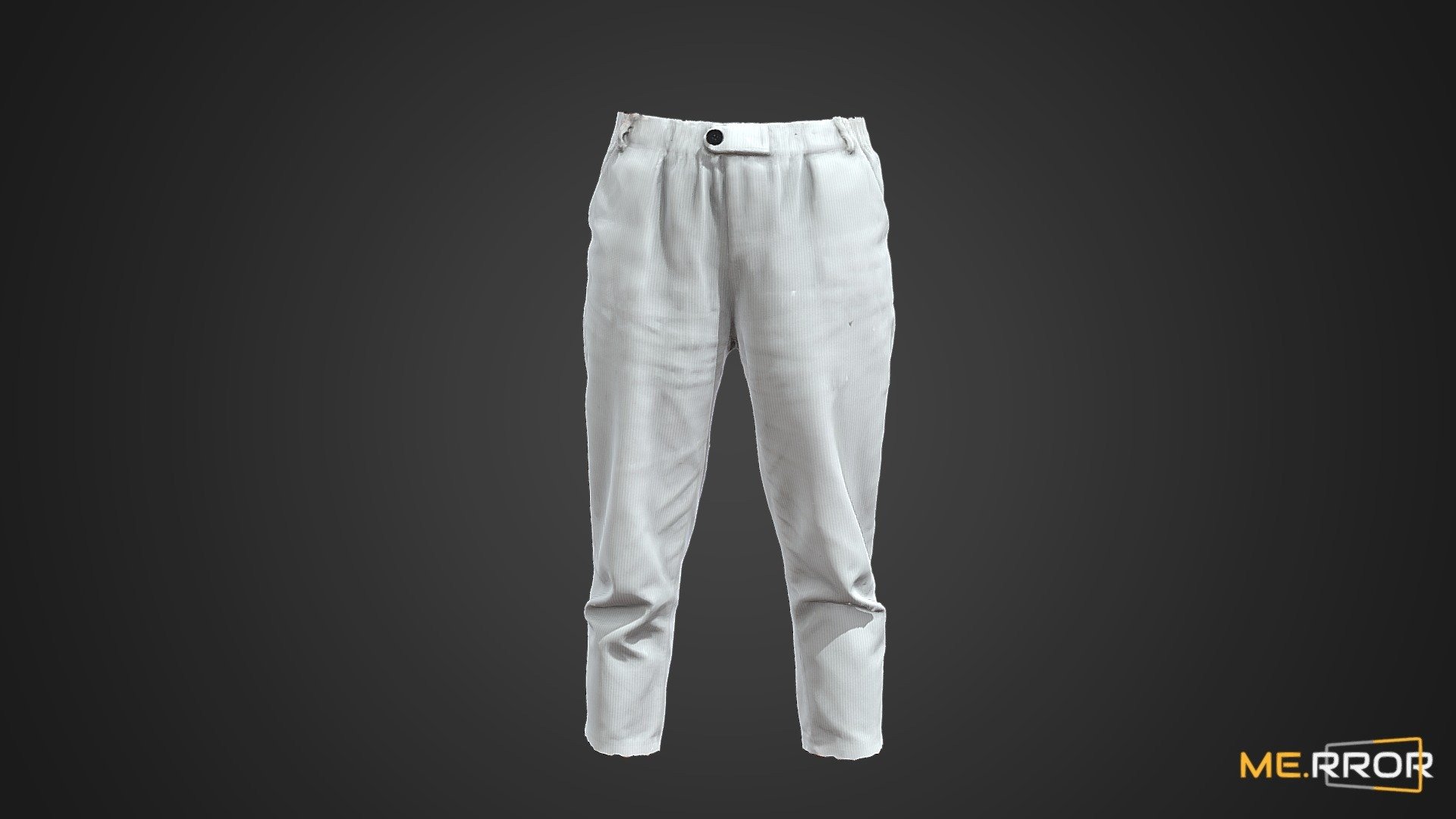 White Corduroy Pants - Buy Royalty Free 3D model by ME.RROR Studio ...