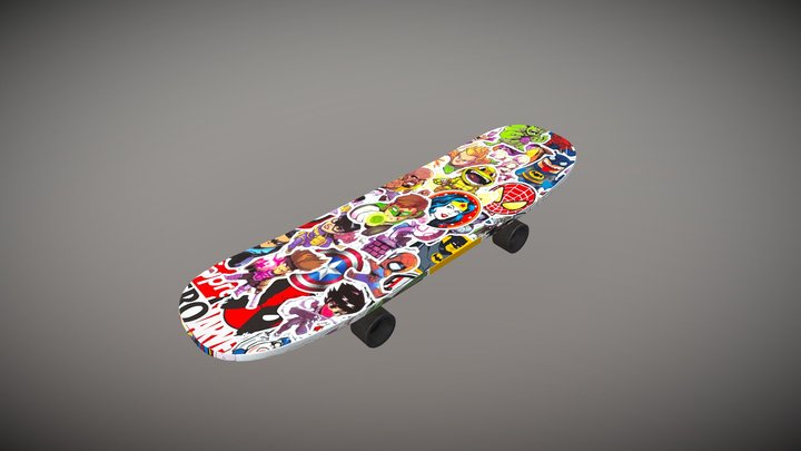 Skate Board. 3D Model