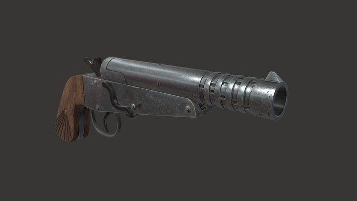 OLD PISTOL 3D Model