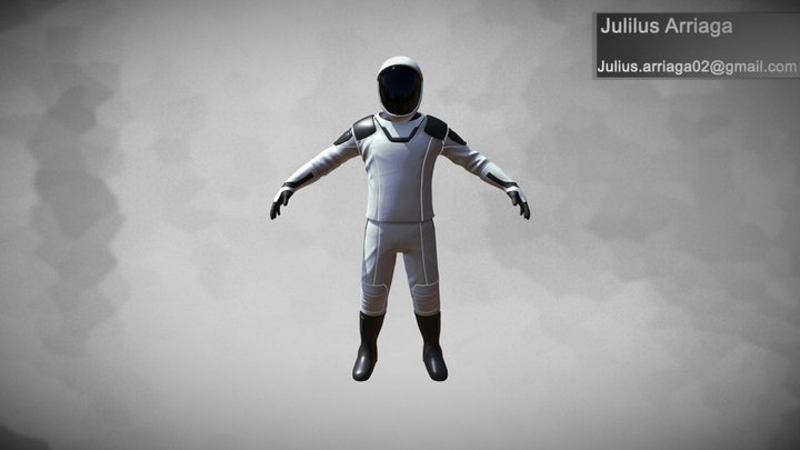 Space X Dragon Suit 3D Model