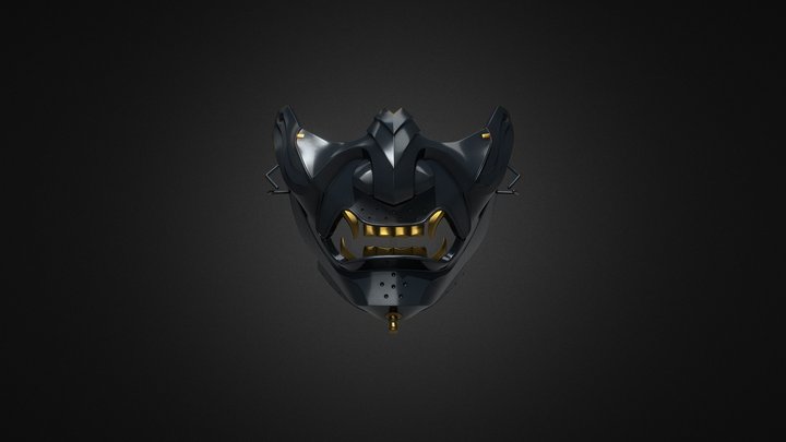 Ghost Mask Of Tsushima 3D Model