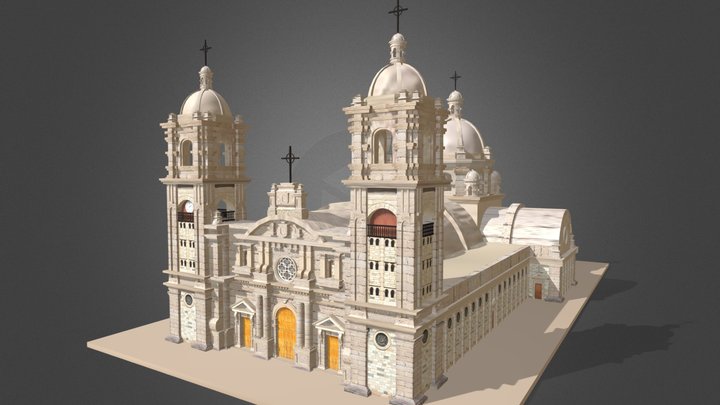 Catedral de Tacna 3D - Blender 3D Model