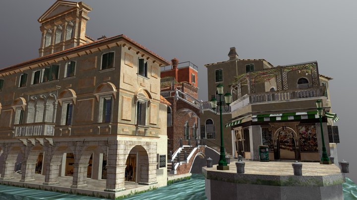 City Scene 3D Model