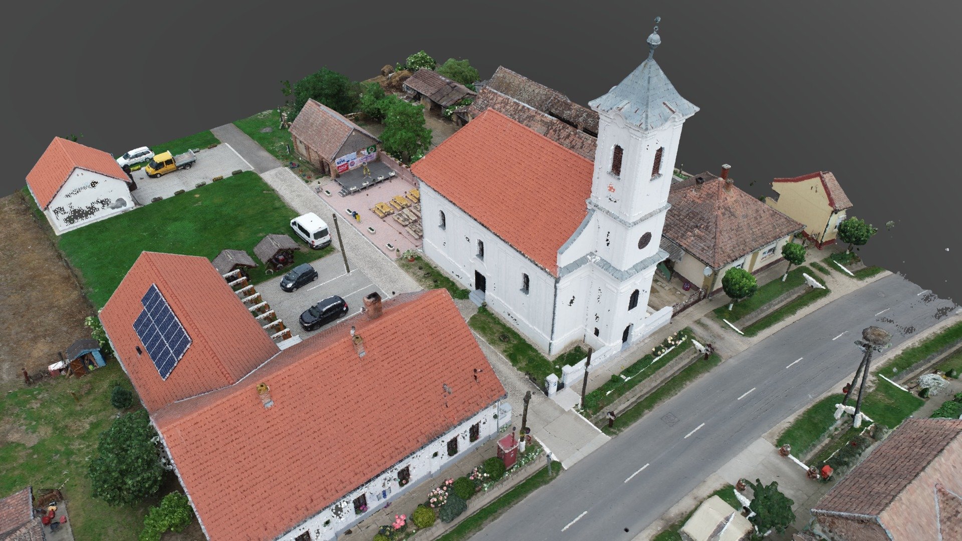 Chapel - Baranyahídvég - Hungary (pointcloud)
