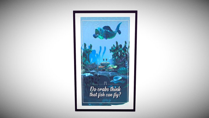 Do crabs think that fish can fly? 3D Model