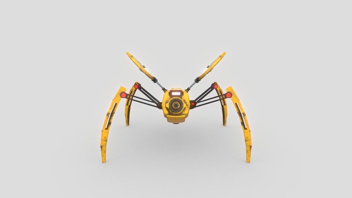 Sci fi Drone Old 3D Model
