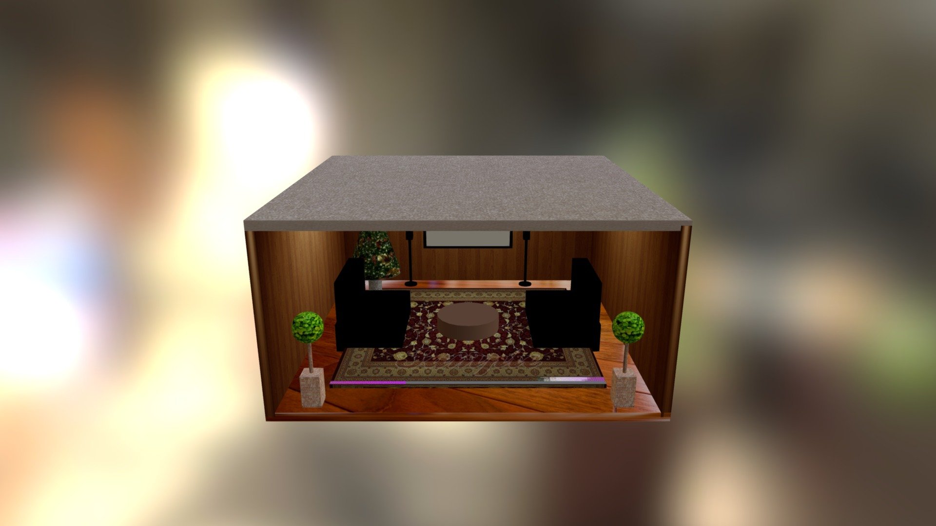 Cabin — Sketchfab embed 3D viewer