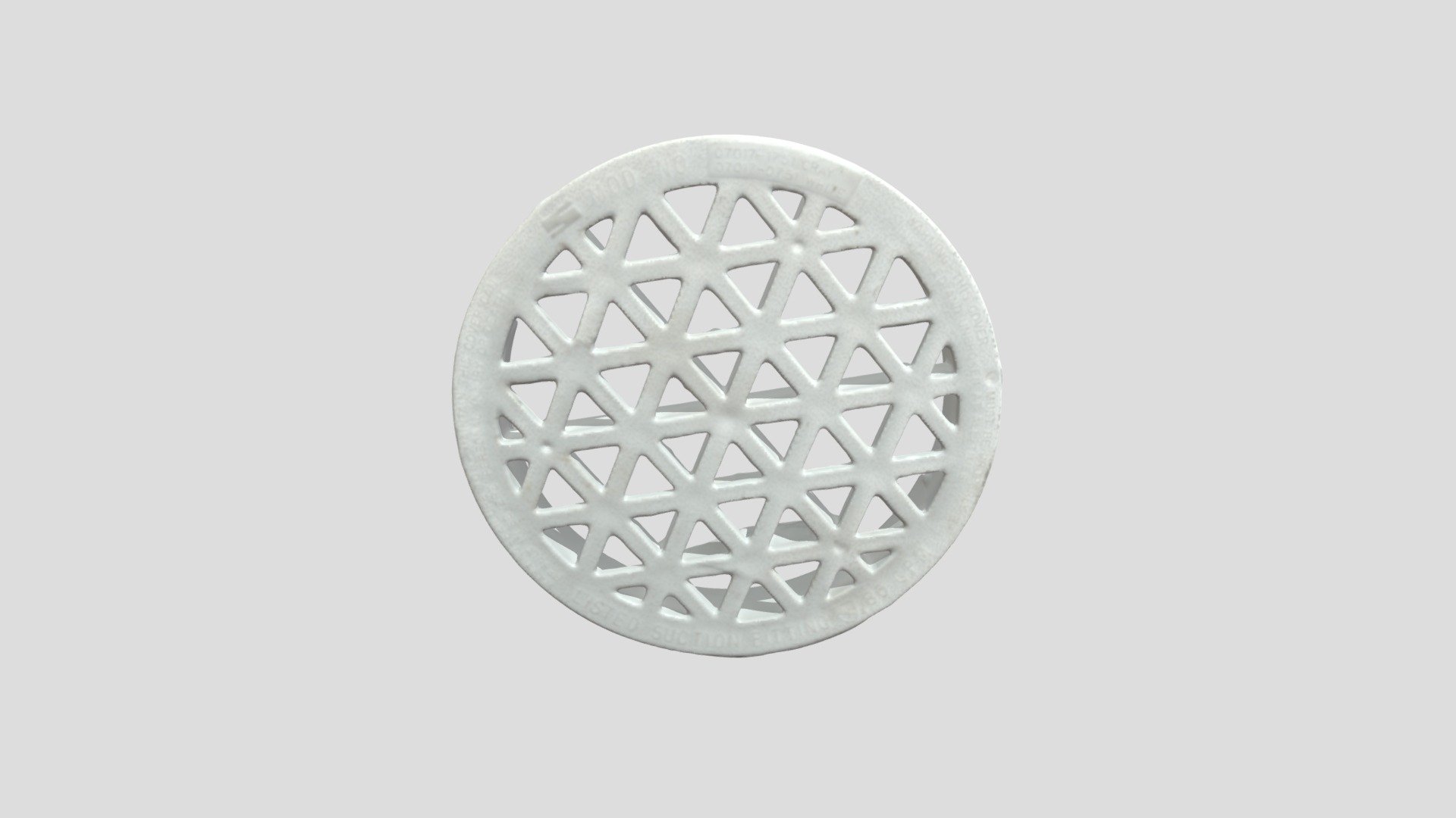 Obsolete Pool Drain Cover — Sketchfab embed 3D viewer