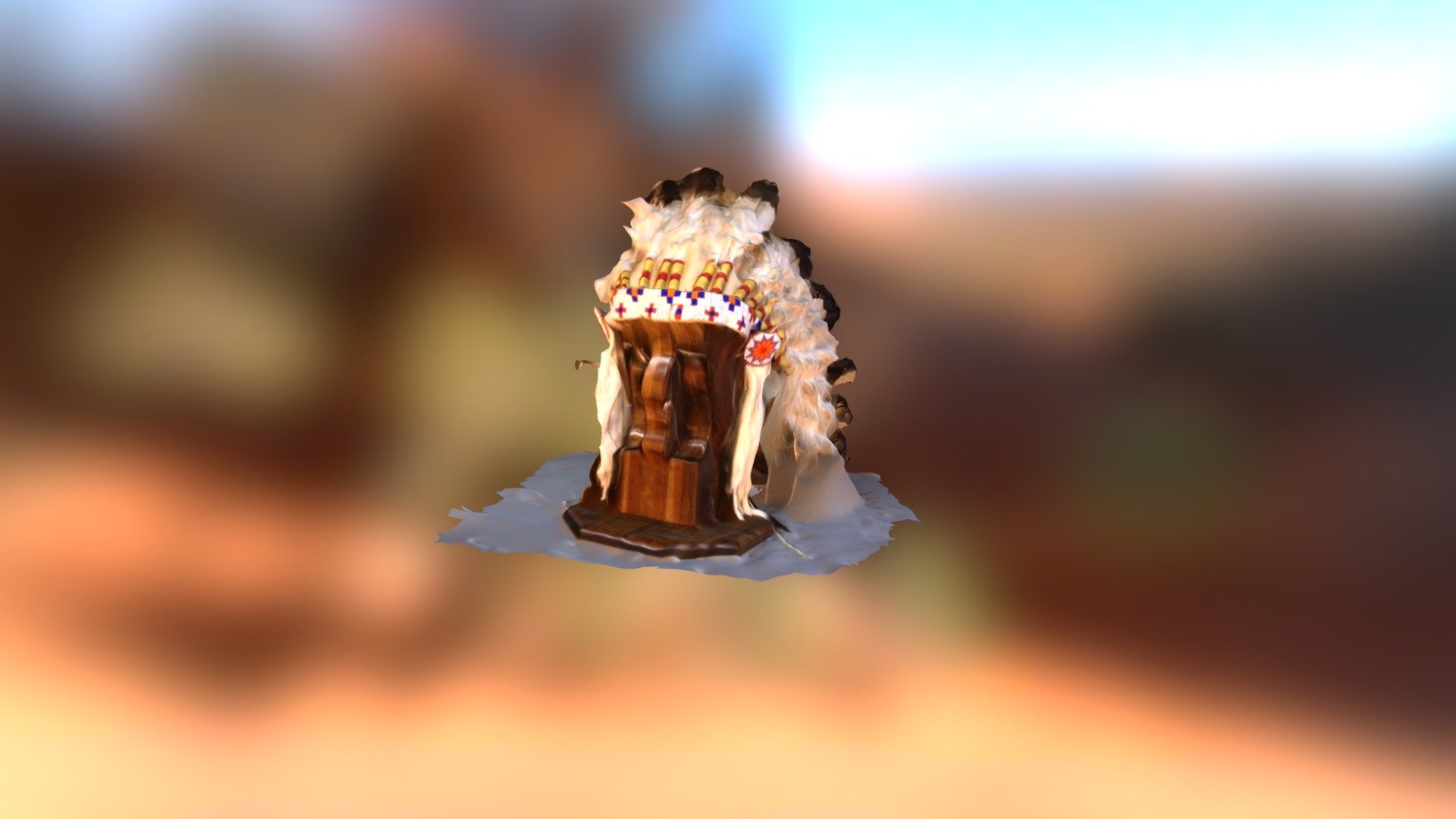 Lakota Head Dress — Sketchfab embed 3D viewer