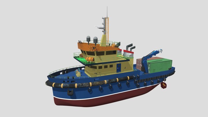 Multi Purpose Offshore Vessel – Modello 3D gratuito STL