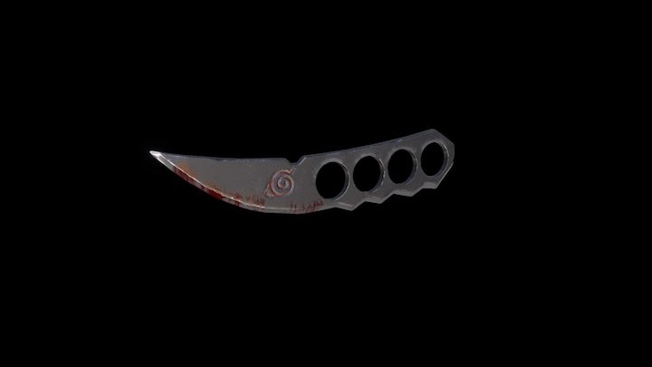 Asuma's Kunai from Naruto's Anime 3D Model