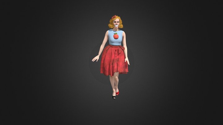 Miss Delight Realistic Poppy Playtime 3D Model