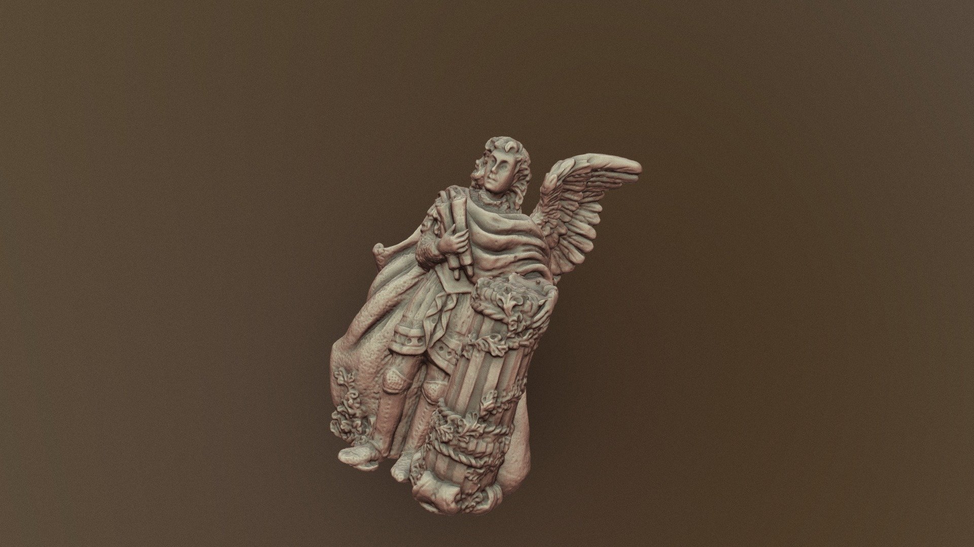 Winged Man Model - Maker Unknown