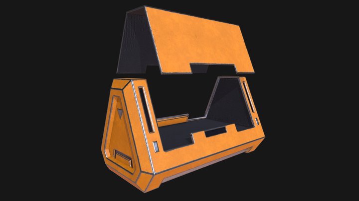 SciFi Crate 5 3D Model