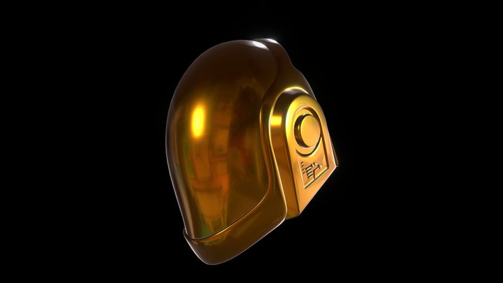 Daft Punk helmet 02 3D Model