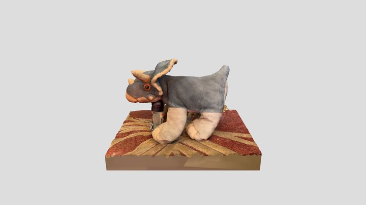 Plushie Triceratops 3D Model