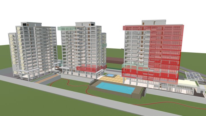 BREZZA TOWERS 3D Model