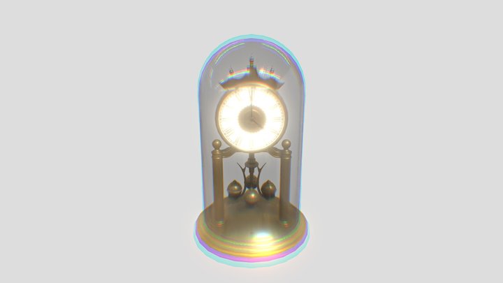 pendulumm clock man head 3D Model