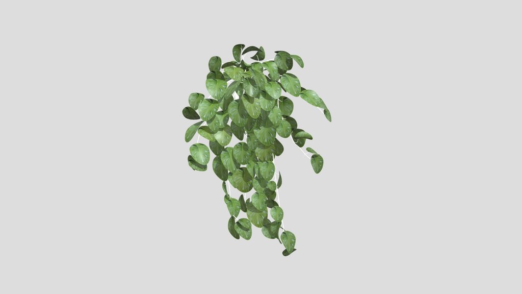 Hanging Faux Monstera Leaves