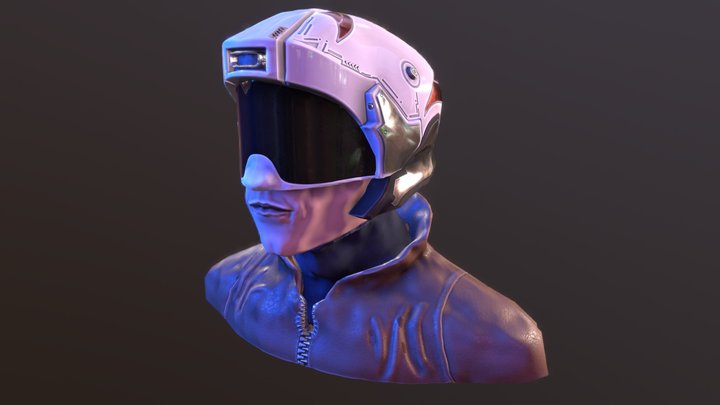 Sci-fi Pilot 3D Model