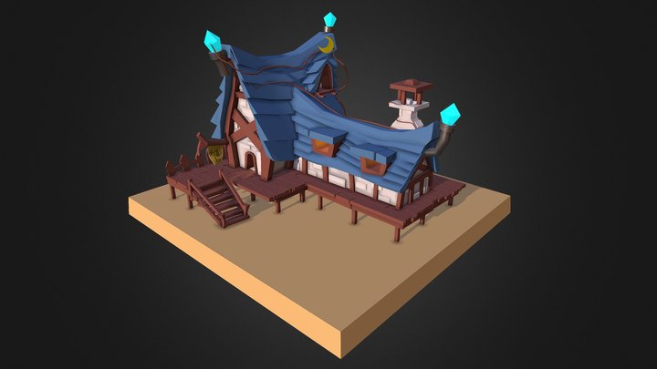 Warlock's Hut 3D Model